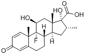 CAS#: 37927-01-8, 9-Fluoro-11,17-Dihydroxy-16alpha-Methyl-3-Oxoandrosta-1,4-Diene-17-Carboxylic Acid
