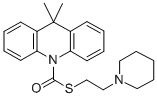 CAS 登录号:38025-48-8, S-(2-哌啶-1-基乙基)9,9-二甲基吖啶-10-硫代甲酸酯