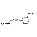 CAS#: 380429-14-1, 3-(3-Methoxyphenyl)-N-Methyl-2-Propyn-1-Amine