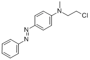 CAS 登录号：38115-53-6， N-(2-氯乙基)-N-甲基-4-苯基偶氮苯胺