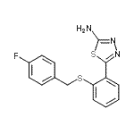 CAS#: 381205-14-7, 5-{2-[(4-Fluorobenzyl)Sulfanyl]Phenyl}-1,3,4-Thiadiazol-2-Amine