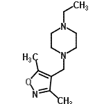 CAS#: 381209-81-0, 1-[(3,5-Dimethyl-1,2-Oxazol-4-Yl)Methyl]-4-Ethylpiperazine