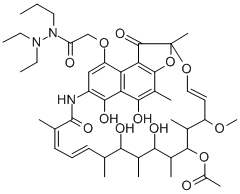 CAS 登录号：38123-23-8， 利福霉素 B 二乙基丙基酰肼