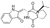 CAS 登录号：38136-69-5， (3S,8aR,10S)-3-[(E)-(1,3-二氢-3-氧代-2H-吲哚-2-亚基)甲基]四氢-10-(1-甲基乙基)-6H-3,8a-乙桥吡咯并[1,2-a]吡嗪-1,4-二酮