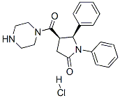 CAS 登录号:38160-37-1, (4R,5S)-1,5-二苯基-4-(哌嗪-1-羰基)吡咯烷-2-酮盐酸盐