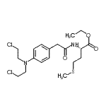 CAS#: 3819-34-9, Ethyl N-({4-[bis(2-chloroethyl)amino]phenyl}acetyl)-L-methioninate