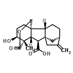 CAS#: 38231-54-8, (1R,2R,5R,8R,9S,10S,11S,17S)-17-Hydroxy-11-Methyl-6-Methylene-12-Oxo-13-Oxapentacyclo[9.3.3.1<Sup>5,8</Sup>.0<Sup>1,10</Sup>.0<Sup>2,8</Sup>]Octadecane-9-Carboxylic Acid