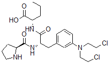 CAS 登录号：38232-20-1， (2S)-2-[[(2S)-3-[3-[二(2-氯乙基)氨基]苯基]-2-[[(2S)-吡咯烷-2-羰基]氨基]丙酰]氨基]戊酸