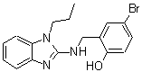 CAS#: 384351-72-8, 4-Bromo-2-{[(1-Propyl-1H-Benzimidazol-2-Yl)Amino]Methyl}Phenol