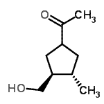 CAS 登录号：384378-14-7， 1-[(3S,4S)-3-(羟基甲基)-4-甲基环戊基]乙酮