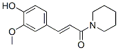 CAS 登录号:38448-14-5, (E)-3-(4-羟基-3-甲氧基苯基)-1-哌啶-1-基丙-2-烯-1-酮