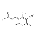 CAS#: 384815-06-9, N-[(Z)-(5-Cyano-4-Methyl-2,6-Dioxo-1,6-Dihydro-3(2H)-Pyridinylidene)Methyl]Acetamide