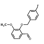 CAS 登录号：384860-70-2， 2-[(4-氟苄基)氧基]-3-甲氧基苯甲醛