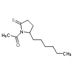 CAS 登录号：38513-94-9， 1-(2-己基-5-硫代-1-吡咯烷基)乙酮