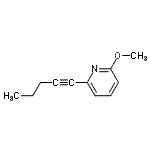 CAS 登录号：385825-97-8， 2-甲氧基-6-(1-戊炔-1-基)吡啶