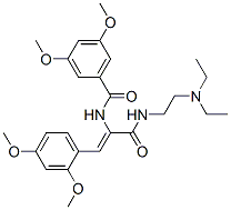 CAS 登录号：3862-66-6， N-[(Z)-3-(2-二乙基氨基乙胺)-1-(2,4-二甲氧基苯基)-3-氧代丙-1-烯-2-基]-3,5-二甲氧基苯甲酰胺