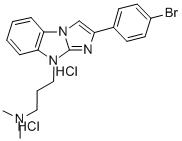 CAS#: 38652-53-8, 3-[2-(4-Bromophenyl)Imidazo[2,1-b]Benzimidazol-4-Yl]-N,N-Dimethylpropan-1-Amine Dihydrochloride