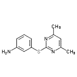 CAS#: 387358-42-1, 3-[(4,6-Dimethyl-2-Pyrimidinyl)Sulfanyl]Aniline