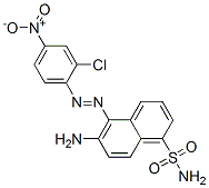 CAS 登录号:3874-84-8, 6-氨基-5-(2-氯-4-硝基苯基)偶氮萘-1-磺酰胺