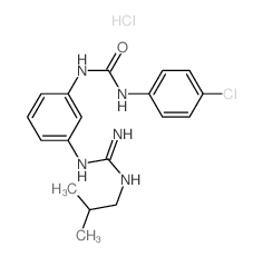 CAS 登录号：38787-32-5， 3-(4-氯苯基)-1-[3-[(N'-(2-甲基丙基)甲脒基)氨基]苯基]脲盐酸盐