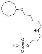 CAS#: 38914-42-0, 5-(3-Sulfosulfanylpropylamino)Pentoxycyclooctane