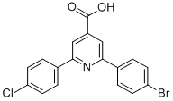 CAS#: 38935-52-3, 2-(4-Bromophenyl)-6-(4-chlorophenyl)pyridine-4-carboxylic acid