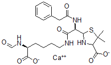 CAS#: 38956-82-0, Calcium 2-[(1R)-2-[[(5S)-5-Formamido-6-Oxido-6-Oxohexyl]Amino]-2-Oxo-1-[(2-Phenylacetyl)Amino]Ethyl]-5,5-Dimethyl-1,3-Thiazolidine-4-Carboxylate