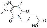CAS 登录号：38975-44-9， 5-(3,7-二甲基-2,6-二氧代嘌呤-1-基)戊酸