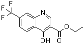 CAS 登录号：391-02-6， 4-羟基-7-(三氟甲基)喹啉-3-羧酸乙酯