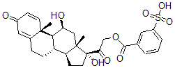 CAS#: 39175-74-1, 3-[2-[(8S,9S,10R,11S,13S,14S,17R)-11,17-Dihydroxy-10,13-Dimethyl-3-Oxo-7,8,9,11,12,14,15,16-Octahydro-6H-Cyclopenta[a]Phenanthren-17-Yl]-2-Oxoethoxy]Carbonylbenzenesulfonic Acid
