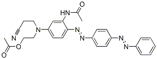 CAS#: 39230-20-1, N-[5-[[2-(Acetyloxy)Ethyl](2-Cyanoethyl)Amino]-2-[[4-(Phenylazo)Phenyl]Azo]Phenyl]-Acetamide