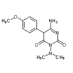 CAS#: 39265-99-1, 6-Amino-3-(Dimethylamino)-5-(4-Methoxyphenyl)-2,4(3H,5H)-Pyrimidinedione