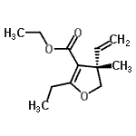 CAS#: 392699-07-9, Ethyl (4S)-2-Ethyl-4-Methyl-4-Vinyl-4,5-Dihydro-3-Furancarboxylate