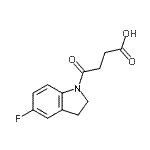 CAS 登录号：393183-92-1， 4-(5-氟-2,3-二氢-1H-吲哚-1-基)-4-氧代丁酸