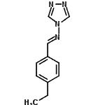 CAS 登录号：393523-46-1， (E)-1-(4-乙基苯基)-N-(4H-1,2,4-三唑-4-基)甲亚胺