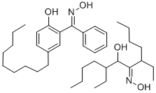 CAS 登录号:39453-37-7, 5,8-二乙基-7-羟基-6-十二烷酮肟混合物与(2-羟基-5-壬基苯基)苯基甲酮肟