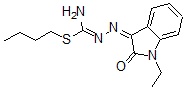 CAS#: 39497-42-2, 1-Butylsulfanyl-N'-[(1-Ethyl-2-Oxoindol-3-Ylidene)Amino]Methanimidamide