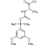 CAS 登录号：39508-04-8， N-({[2-(3,5-二甲氧基苯基)-2-丙基]氧基}羰基)-L-丙氨酸