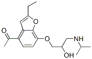CAS#: 39544-02-0, 1-[2-Ethyl-7-[2-Hydroxy-3-(Propan-2-Ylamino)Propoxy]-1-Benzofuran-4-Yl]Ethanone