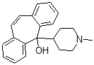 CAS 登录号：3967-32-6， 5-(1-甲基-4-哌啶基)5H-二苯并[a,d]环庚烯-5-醇