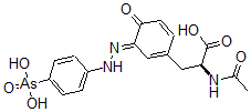 CAS#: 39927-13-4, (2S)-2-Acetamido-3-[(3E)-3-[(4-Arsonophenyl)Hydrazinylidene]-4-Oxo-1-Cyclohexa-1,5-Dienyl]Propanoic Acid