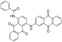 CAS 登录号：4003-36-5， N-[4-[(9,10-二氢-9,10-二氧代蒽-2-基)氨基]-9,10-二氢-9,10-二氧代蒽-1-基]苯甲酰胺