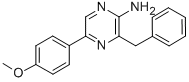 CAS 登录号：40040-81-1， 2-氨基-3-苄基-5-(4-甲氧基苯基)吡嗪