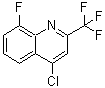 CAS 登录号：401567-85-9， 4-氯-8-氟-2-(三氟甲基)喹啉