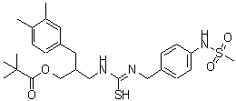 CAS#: 401572-96-1, N-{2-(3,4-Dimethylbenzyl)-3-[(2,2-Dimethylpropanoyl)Oxy]Propyl}-N'-{4-[(Methylsulfonyl)Amino]Benzyl}Carbamimidothioic Acid