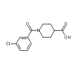 CAS 登录号：401581-33-7， 1-(3-氯苯甲酰基)-4-哌啶羧酸