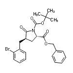 CAS#: 402586-55-4, 2-Benzyl 1-(2-Methyl-2-Propanyl) (2S,4R)-4-(2-Bromobenzyl)-5-Oxo-1,2-Pyrrolidinedicarboxylate