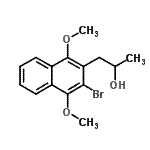 CAS 登录号:404909-82-6, 1-(3-溴-1,4-二甲氧基-2-萘基)-2-丙醇