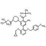 CAS#: 405239-75-0, 2-Methyl-2-Propanyl 2-Amino-6-{2-(Cyclopropylmethoxy)-6-[(4-Methoxybenzyl)Oxy]Phenyl}-4-(1-{[(2-Methyl-2-Propanyl)Oxy]Carbonyl}-3-Piperidinyl)Nicotinate