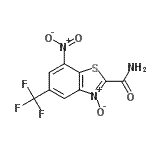 CAS#: 40533-25-3, 7-Nitro-5-(Trifluoromethyl)-1,3-Benzothiazole-2-Carboxamide 3-Oxide